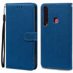 A9 2018 &uuml;mbris Samsung Galaxy A9 2018 jaoks &Uuml;mbris Klapp-rahakoti kate Nahast &uuml;mbris Samsung A9 2018 A920F A920 GalaxyA9 jaoks Kate For Galaxy A9 2018 tumesinine v&auml;rv