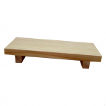 Display Tray on Wooden Pedestal Support, Tray, Support Soap for The Solid Wood