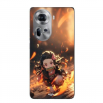 Coque de t&eacute;l&eacute;phone - Maniacase - Oppo Reno 11 5G - Demon Slayer Nezuko - Silicone - Souple