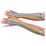 Mitmev&auml;rvilised v&otilde;rkkindad peoks peoks poolpikkusega v&otilde;rk seksikad punk-kindad One Size