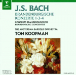 CD JOHANN SEBASTIAN BACH - TON KOOPMAN - Brandenburgi kontserdid 1-3-4 2292453732 Erato 1985 Saksamaa Klassikaline Kasutatud