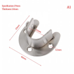 19/22/25/32Mm riidekapi kronstein roostevabast terasest varda pistikupesa &auml;&auml;riku varda hoidik A1