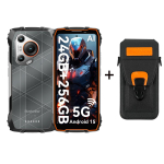 Blackview BL7000 5G 8GB 256GB Android 15 Tugevdatud nutitelefon 6,78 tolli 120Hz Mobiiltelefon 7500mAh with a phone case oranž