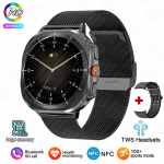 2025 Uus Nutikell Kell 7 mees naine Sport V&auml;ljas Kompass Bluetooth K&otilde;ne 32GB NFC S&uuml;dame l&ouml;&ouml;gisagedus Ilm Samsungi Nutikellale mesh must