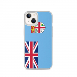 Coque pour iPhone - PIXELFORMA - iPhone 13 - Drapeau des Fidji - Silikoonist supp - Design l&eacute;ger