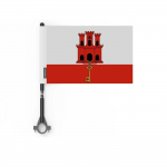 Drapeau - Gibraltar - 10 t&uuml;kki - 14 x 21 cm - Pol&uuml;ester - J&auml;lje rekto/verso