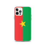 Coque iPhone &ndash; Drapeau Burkina Faso &ndash; iPhone 12 Pro &ndash; Supp &ndash; Mitmev&auml;rviline &ndash; Vertikaalne