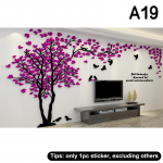 3D akr&uuml;&uuml;lpuu seinakleebised isekleepuvad kodu taustasein seina kleebis seinakleebised kodu kaunistus, magamistoa tapeet