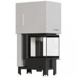 Steel fireplace KRATKI REGNOR 500/500 7 kW &Oslash; 200 3-sided, self closing door