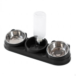 Bowls Cat Food and Water Set 3 in 1 with Dispenser Wet Dry Bowl Pet Feeder for