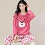 18 v&auml;rvi uus talvepidžaamad, naiste, korea versioon, pikkade varrukatega, kodur&otilde;ivaste &uuml;likond, vaba, suur, kaheosaline &uuml;likond, saab kanda v&auml;ljas 5XL