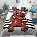 Multikas lemmiklooma voodipesukomplekt Taksi vorstikoer Tekikoti komplekt Armas laste teismeliste tekikate Tuhkhall voodikate Koer Kodu tekstiil 70x133cm 2pcs