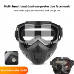 1 tk Reguleeritavad Mootorratta Prillid Tolmukindlad Moto Prillid Hingavad T&auml;isn&auml;okaitsega Mootorratta Krossiratta Off-Road Mask