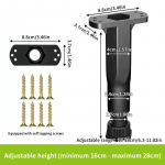 Teleskoop-reguleeritav voodi tugijalg, tugevdatud plastist m&ouml;&ouml;blijalg, diivanijalg, voodi alumine koormust kandev kronstein