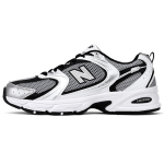 New Balance 530 H&otilde;bedane Valge Unisex Tossud Must MR530USX 44.5