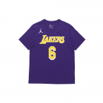 Jordan Lakers LeBron James #6 Korvpalli T-s&auml;rk Meeste Topid Lilla CV9987-557 L