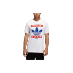 Adidas Originals X Run DMC Logotr&uuml;kiga &uuml;mmarguse kaelusega T-s&auml;rk Meeste Topid Valge GN5927 S