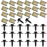 40 tk auto poritiiba kaitseraua mootorikaitse metallist kruvi U klamber BMW E46 E92 E90 F10 jaoks