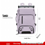 Suure Mahutavusega Unisex Reisi seljakott s&uuml;learvuti ja Crossbody kotiga 18 inches lilla
