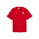 Puma Scuderia Ferrari Monza Retro &Uuml;mmarguse Kaelusega L&uuml;hikeste Varrukatega T-s&auml;rk Meeste Topid 633161-02 S