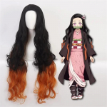 2024 Uus Kimetsu no Yaiba Kamado Nezuko Cosplay Parukas Kuumuskindlad S&uuml;nteetilised Juukseparukad Brown-One Size