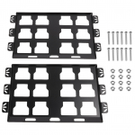 2 tk Kinnitusplaate &uuml;hilduvad Milwaukee Packout t&ouml;&ouml;riistakastiga, 100 naela, t&auml;ismetallist plaadid t&ouml;&ouml;riistade hoiustamiseks ja