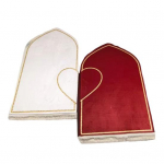 2 tk/komplekt Islami palvematt Paaridele Flanellist palvevaip S&uuml;damekujulise mustriga P&otilde;randamatt Islami kingitused Ramadaniks Eidiks Hajjiks Yst&auml;v&auml;np&auml;evaks valge/punane