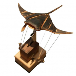 Puidust Elektriline Manta Ray Kaunistus K&auml;sit&ouml;&ouml;na Valmistatud Bioniline Manta Ray Automaat Elutruu Mehaaniline Mereloom Kodu Kontori Laua Kaunistus pruun