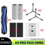 Sobib Ecovacs X8 Pro Omni Tarvikutele Peamine K&uuml;ljepintsel Hepa Filter Lapp Tolmukott Asendusosad gray