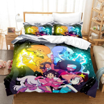 Uus Kawaii Steven Universe voodipesukomplekt, &uuml;heinimesevoodi, kaheinimesevoodi, &uuml;lisuur kaheinimesevoodi, t&auml;iskasvanud lapse magamistuba, 3D prindiga anime voodilinade komplekt EU single(135x200cm) blue