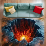 3D optiline illusioon veeauk kuristik uksematt libisemiskindel uksematt masinpestav magamistoa telkimise jooga jaoks vastupidav p&otilde;randamatt 80x120cm