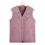 Naiste vest s&uuml;gis-talvine riietus fliisist soe vest vanaproua paksustatud vest kampsunvest XL (recommended 90-55kg)