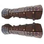 Cosplay Rekvisiidid Vintage PU Lai K&auml;epaelad Sidumiss&uuml;steemiga K&auml;ekaitse Mansetid Reguleeritava Laiusega Keskaegne Randmepael Mitmev&auml;rviline Randmepael kohv