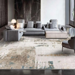 Moodne Abstraktne Vaip Elutuppa Lihtsus 200x300 Salongi Vaibad Elastne Libisemisvastane Mustust H&uuml;lgav Voodi&auml;&auml;re Vaip Lihtne Puhastamine 80*120cm