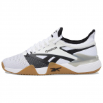 Reebok Nano Court 'White Black Gum' tossud 100204813 40 must valge v&auml;rv