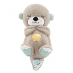 Fisher-Price - Ma Loutre C&acirc;lins Bonne Nuit - Peluche Veilleuse B&eacute;b&eacute; Musicale et Lumineuse - Jouet d'Eveil - D&egrave;s la naissance FXC66