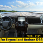 Autotarvikud Toyota Land Cruiser 200 J200 2008-2014 2015 2016 2017 2018  Armatuurlaua kate V&auml;ltige valgustuspadjakest A Black Side LHD