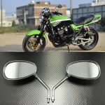 M10 Motorcycle Mirrors Sport Bike Scooter Oval Rearview Rear view Side Mirrors Long Stem For Honda CB1000R Rebel 250 Shadow CB130