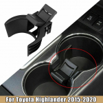 For Toyota Highlander 2014- Center Console Cup Holder insert Divider Limit Clip Armrest Center Console Anti Slip Limiter Type B
