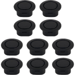 10PCS Car Bumper Hole Plugs Cover for Parking Sensor Radar Holes,Durable Car Bumper Plugs Cover for Radar Holes to Avoid Water/Dust,Practical black