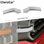 2X Front Center Grille Grill ert Trim Decor For Ford F150 21+ Chrome Exterior