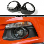 Car Front Fog Light Decor Ring Trim Cover for Ford mustang 2015-18 Carbon fiber