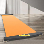 Jooga liugmatt Sport Fitness Glide Pilatese uisutamise treeninglaud j&auml;&auml;hoki rulljalgade harjutuseks Sliding pad oranž