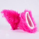 2pcs Motorcycle Helmet Accessories Plush Ears Designed for Easy Attachment to Helmets Providing Long-Lasting Decoration roosa punane v&auml;rv