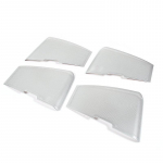 For Land Rover Discovery 4 LR4 2010-2016 Stainless steel Car Door Stereo Speaker Cover Sticker Trim horn Audio Car Accessories h&otilde;be