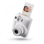 Appareil photo instantan&eacute; - FUJIFILM - Instax Mini 12 - Blanc argile - Exposition automatique - Miroir selfie valge