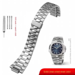 &Uuml;KS Roostevabast terasest k&auml;ev&otilde;ru Patek Philippe PP 316L Nautilus meeste 5711/1A010 seeria jaoks K&auml;epael 25*13MM kumer ots K&auml;epaelMN 25-13mm h&otilde;be