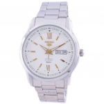 Renoveeritud Seiko 5 Automaatne Valge Ketas SNKP15 SNKP15K1 SNKP15K Meeste K&auml;ekell
