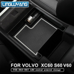 car styling ABS central armrest storage box pallet container for volvo xc60 s60 v60 auto accessories 2010-2017 beige/black must