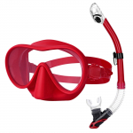 Sukeldumismask Ujumisprillid, Snorgeldamistoru Mehed Naised Mugav Snorgeldamiskomplekt, jaoks Red
